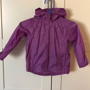 Girls purple rain jacket